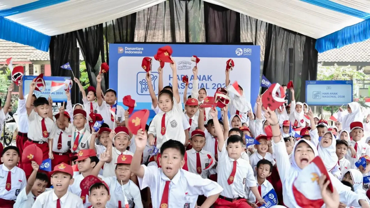 Memperingati Hari Anak Nasional 23 Juli 2026, BRI Peduli selaku payung dari Program Tanggung Jawab Sosial dan Lingkungan (TJSL), turut ambil bagian dalam memberikan dukungan nyata terhadap pendidikan anak Indonesia. (foto: BRI)