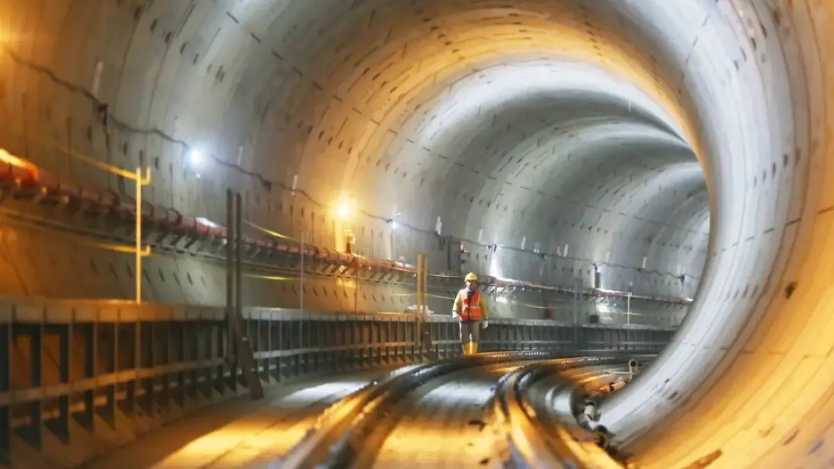 Pembangunan MRT Jakarta Fase 2A paket CP 201 mencapai progres hingga 93 persen. (JawaPos.com)