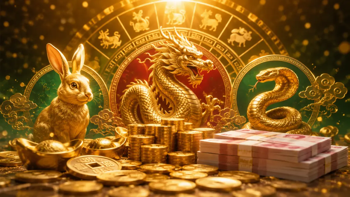 Bocoran Astrologi Tionghoa: 3 Shio Diprediksi Kaya pada Akhir Juli 2026. (Ilustrasi ChatGPT)