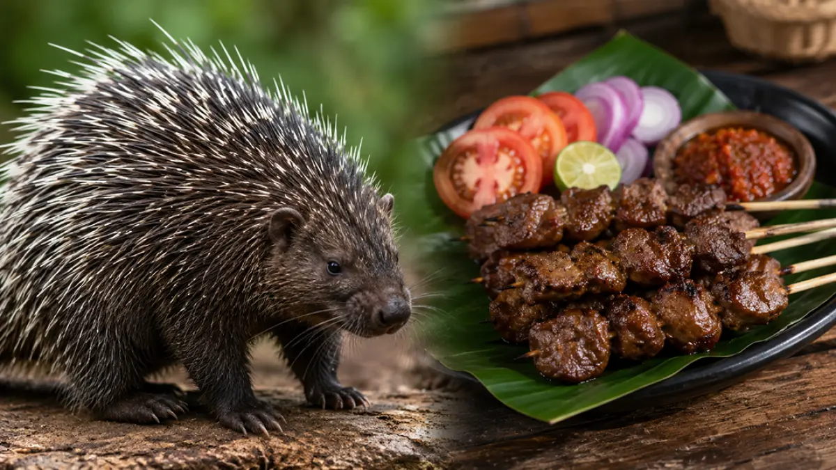 Daging landak diklaim obati diabetes, begini hukum konsumsinya menurut MUI. (Ilustrasi ChatGPT)