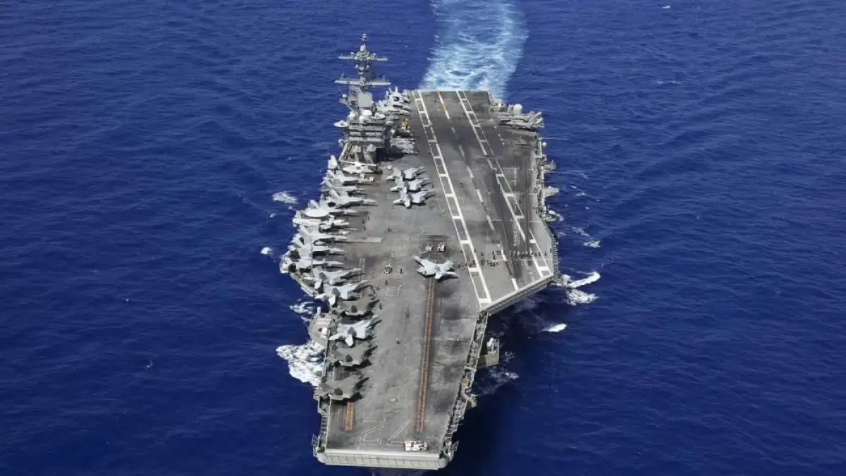 Ilustrasi kapal induk USS Abraham Lincoln. (Navy Times)