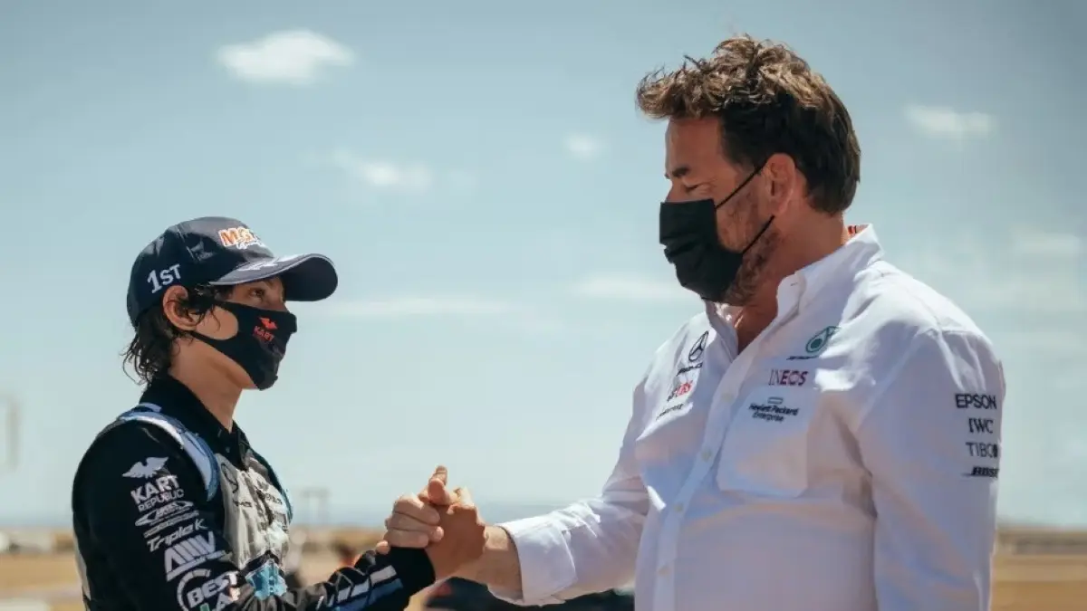 Red Bull Racing merekrut Gwen Lagrue dari Mercedes untuk memimpin program pengembangan pembalap muda menggantikan peran Helmut Marko yang pensiun. (Mercedes AMG)