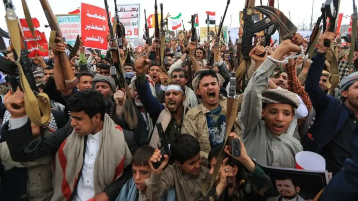 Ilustrasi milisi bersenjata di Yaman, Houthi, yang didukung Iran. (Al-Jazeera)