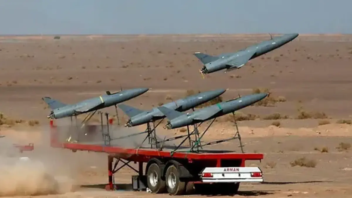 Ilustrasi drone Iran. (IranWire)