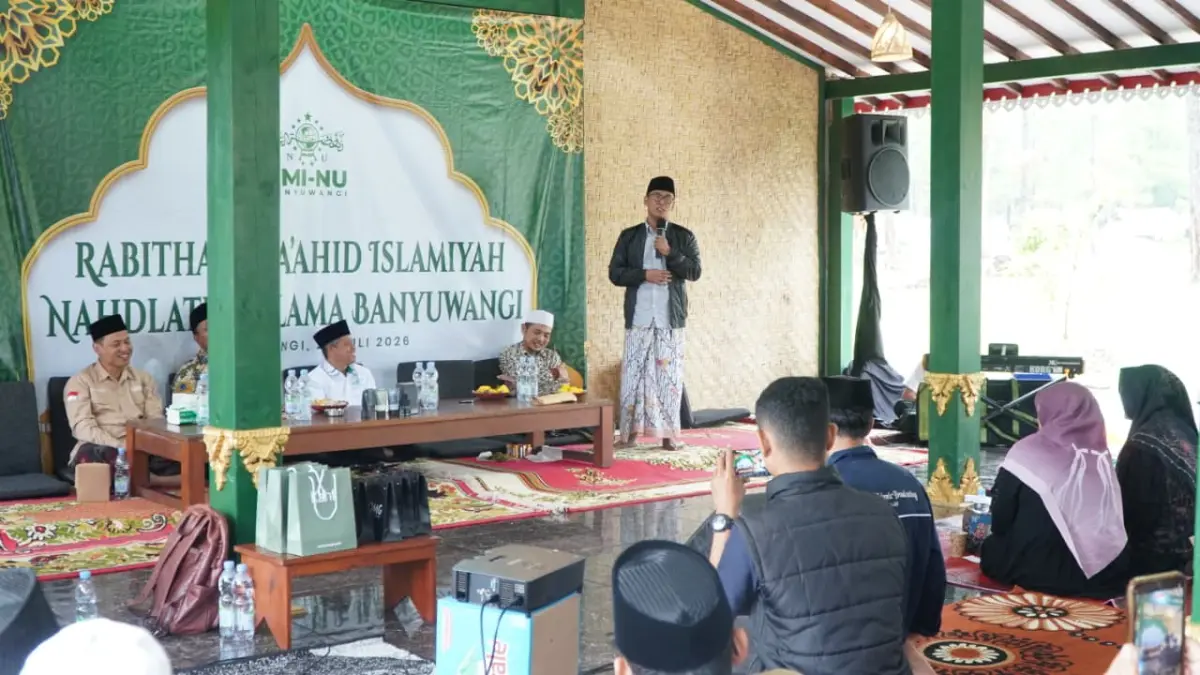Gathering Pesantren Banyuwangi, RMI PCNU Teguhkan Pesantren sebagai Dapur Peradaban. (Syaifuddin Mahmud/Radar Banyuwangi)
