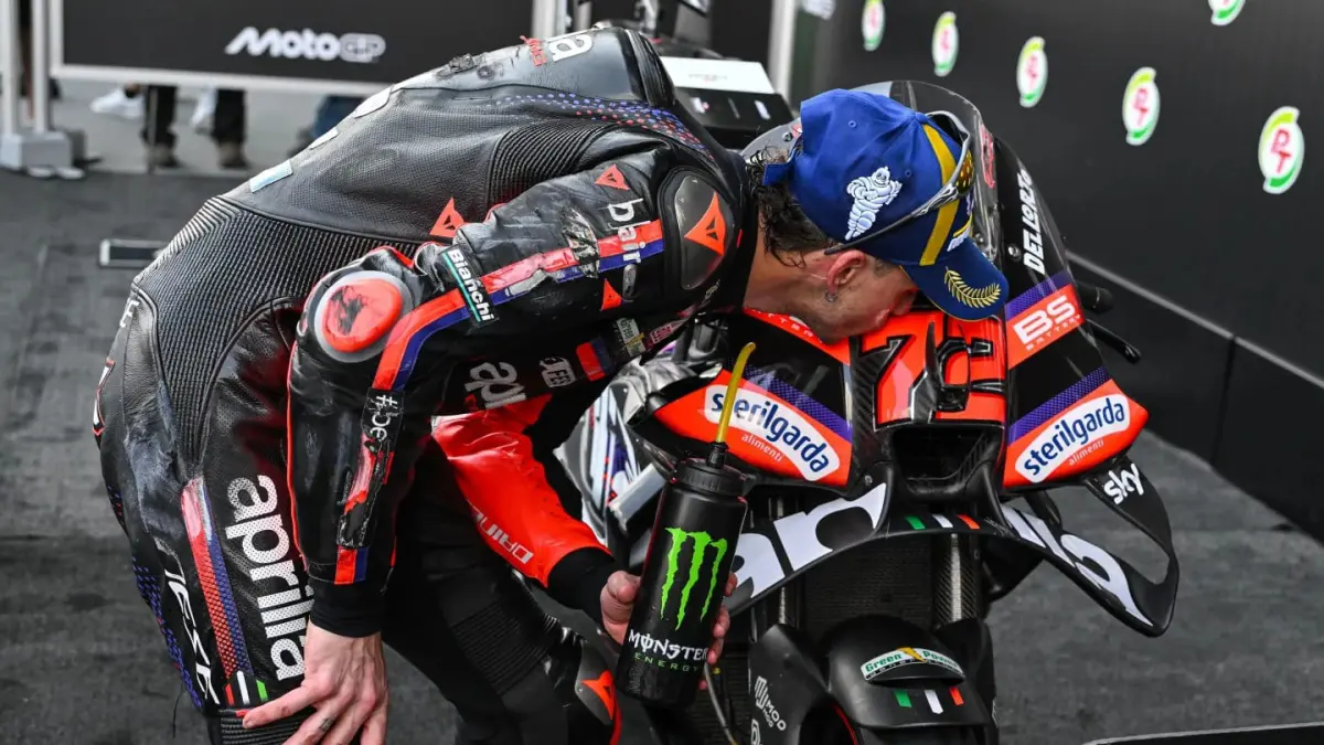 Marco Bezzecchi menunjukkan perkembangan positif setelah cedera di MotoGP Jerman. (Themandalikagp.com)