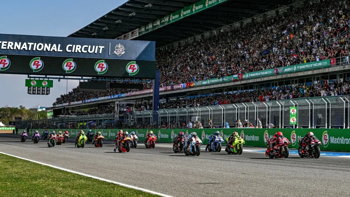MotoGP memastikan Grand Prix Thailand di Chang International Circuit, Buriram menjadi seri pembuka musim 2027 pada 5-7 Maret. (MotoGP)