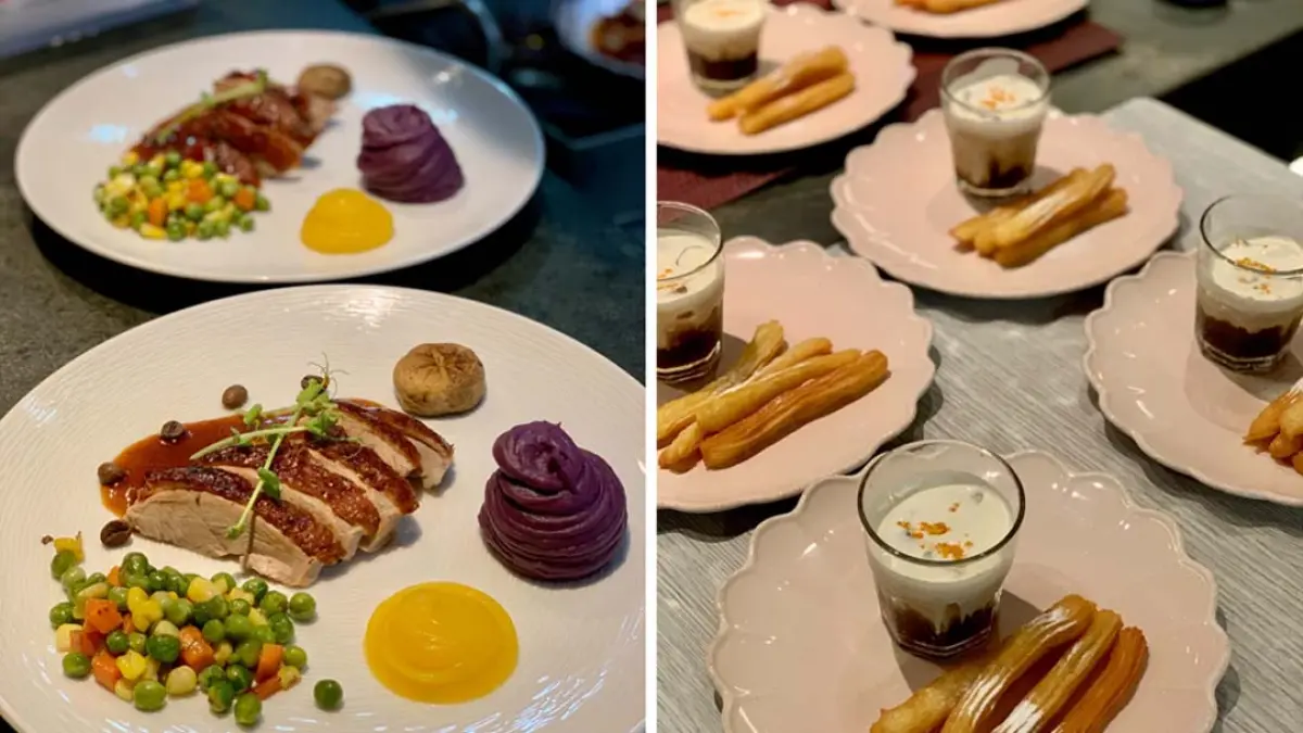 SAJIAN KULINER KRETAIF: Hidangan Duck Empire Excelsa Sauce memadukan kelembutan daging bebek dan sayuran segar dengan keunikan saus kopi. (Toha/Radar Banyuwangi)