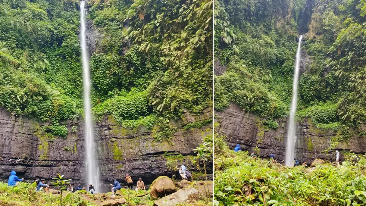 EKSOTIS: View indah air terjun Coklak, yang berlokasi di Dusun Darungan, Desa Tegalharjo, Kecamatan Glenmore. (Dedi for Radar Banyuwangi)