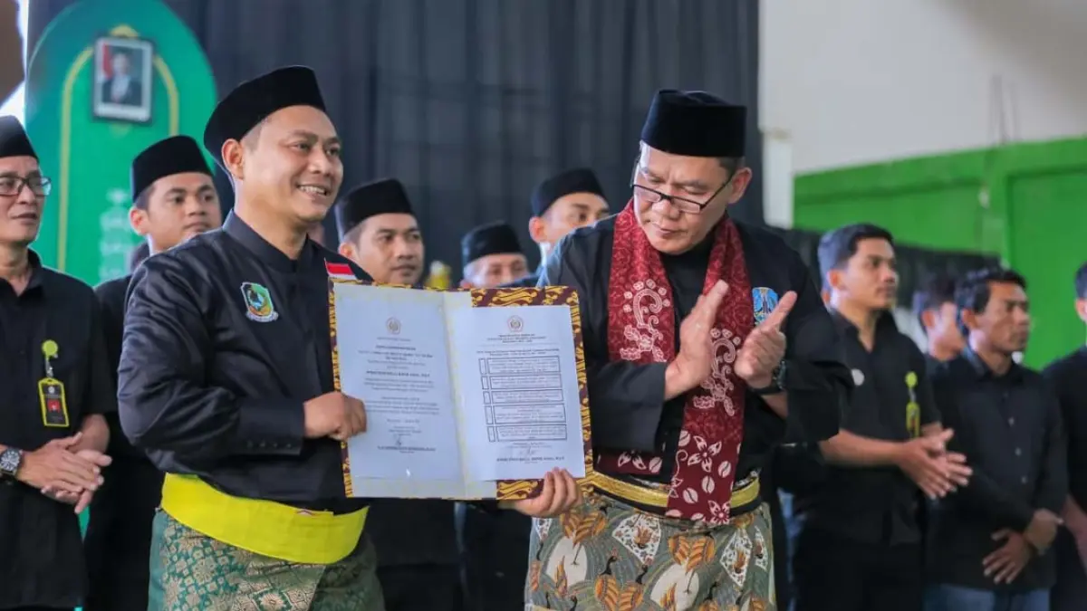 SEMANGAT BARU: Pengurus IPSI Banyuwangi periode 2026-2030 dilantik di GOR Moh Ilyas, Desa Sumberberas, Kecamatan Muncar. (Adi for Radar Banyuwangi)