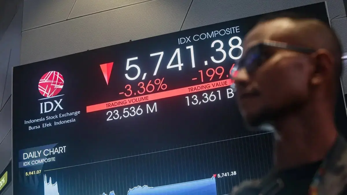IHSG ditutup melemah tipis ke level 6.234,50 seiring tekanan sentimen geopolitik Timur Tengah dan pelemahan bursa Asia. (JawaPos.com)