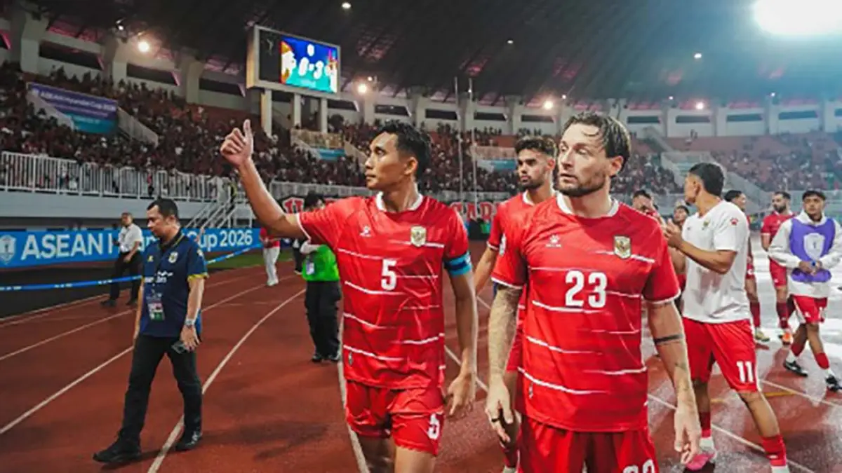 Erick Thohir meminta Timnas Indonesia bangkit setelah kalah 0-3 dari Vietnam. John Herdman tetap dipercaya, Singapura wajib dikalahkan demi semifinal. (foto:Andre/kemenpora.go.id)