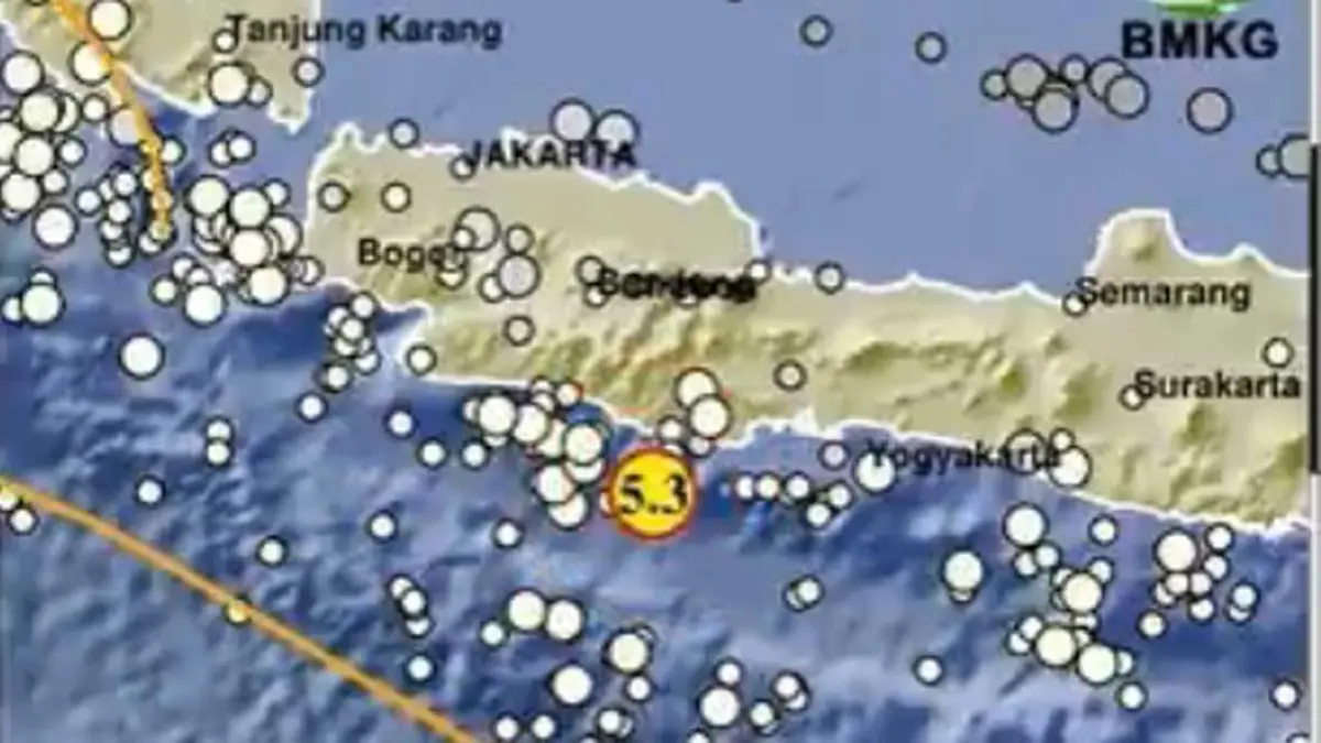 Gempa M5,2 di Barat Daya Pangandaran, BMKG Ungkap Penyebab dan Dampaknya. (X @BMKG)