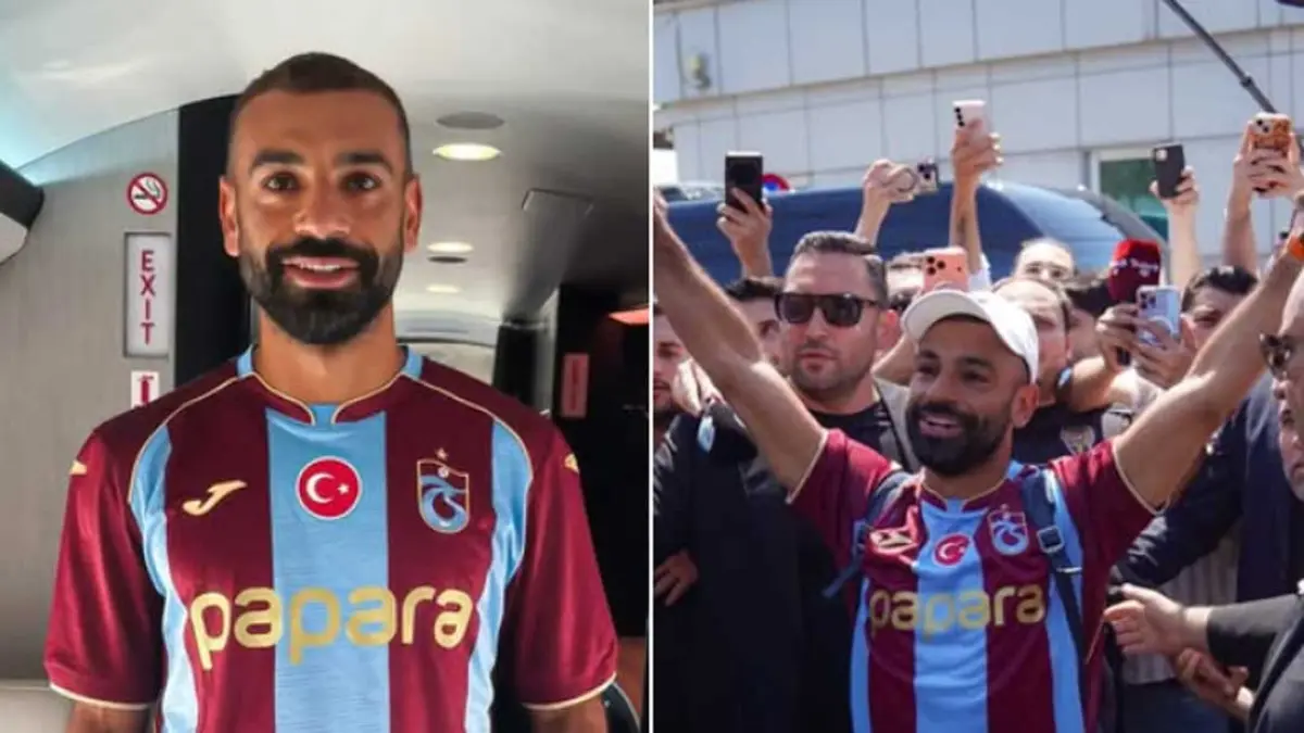 Heboh kedatangan Mohamed Salah di Trabzonspor, Fans Galatasaray rela lepas jersey. (Facebook @ PanditFootball.com dan Trabzonspor)