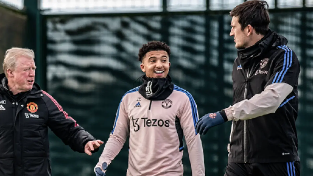 WINGER: Jadon Sancho kini bertatus pemain bebas (Manchester United)