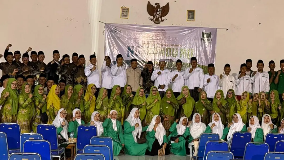 NGERANDU NU titik ke-21 menjadi pemantik kebangkitan ranting NU Banyuwangi. PCNU dorong penguatan struktur, kaderisasi, harmonisasi, dan gerakan warga. (Syaifuddin Mahmud/Radar Banyuwangi)
