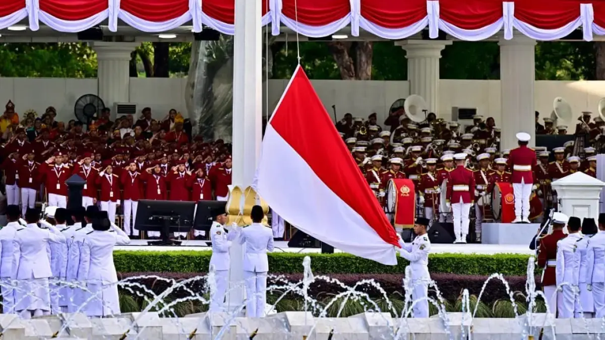 ILUSTRASI upacara bendera di Istana Negara. (presidenri.go.id /setpres)