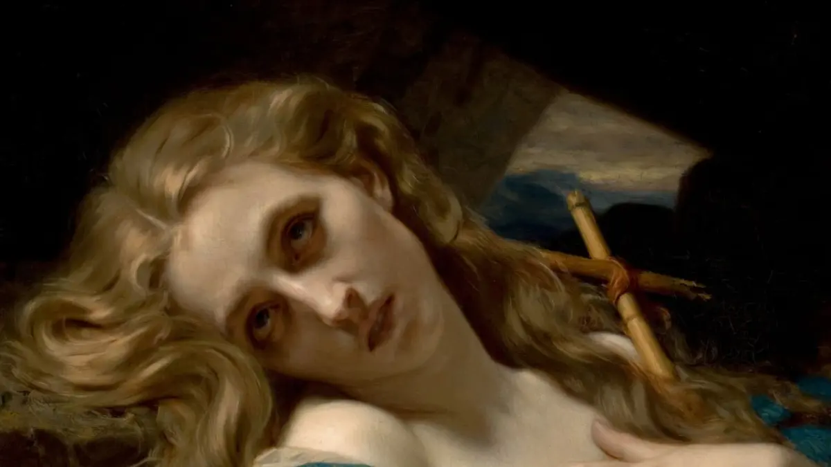 Lukisan karya Hugues Merle. Ekspresi dan gestur menjadi kekuatan utama Merle dalam menyampaikan emosi tokohnya. (Wikimedia Commons)