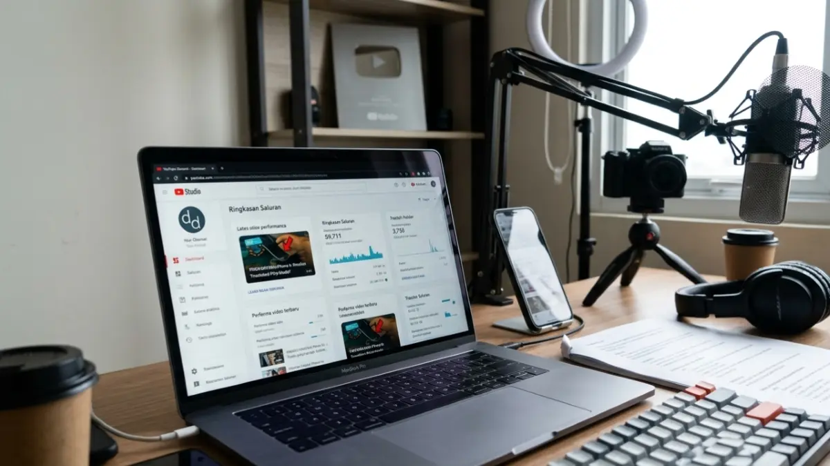 YouTube memperketat persyaratan monetisasi bagi kreator baru mulai 1 Februari. Ambang tayangan dinaikkan untuk menyesuaikan dengan pertumbuhan konsumsi video, terutama konten Shorts. (Gemini AI)