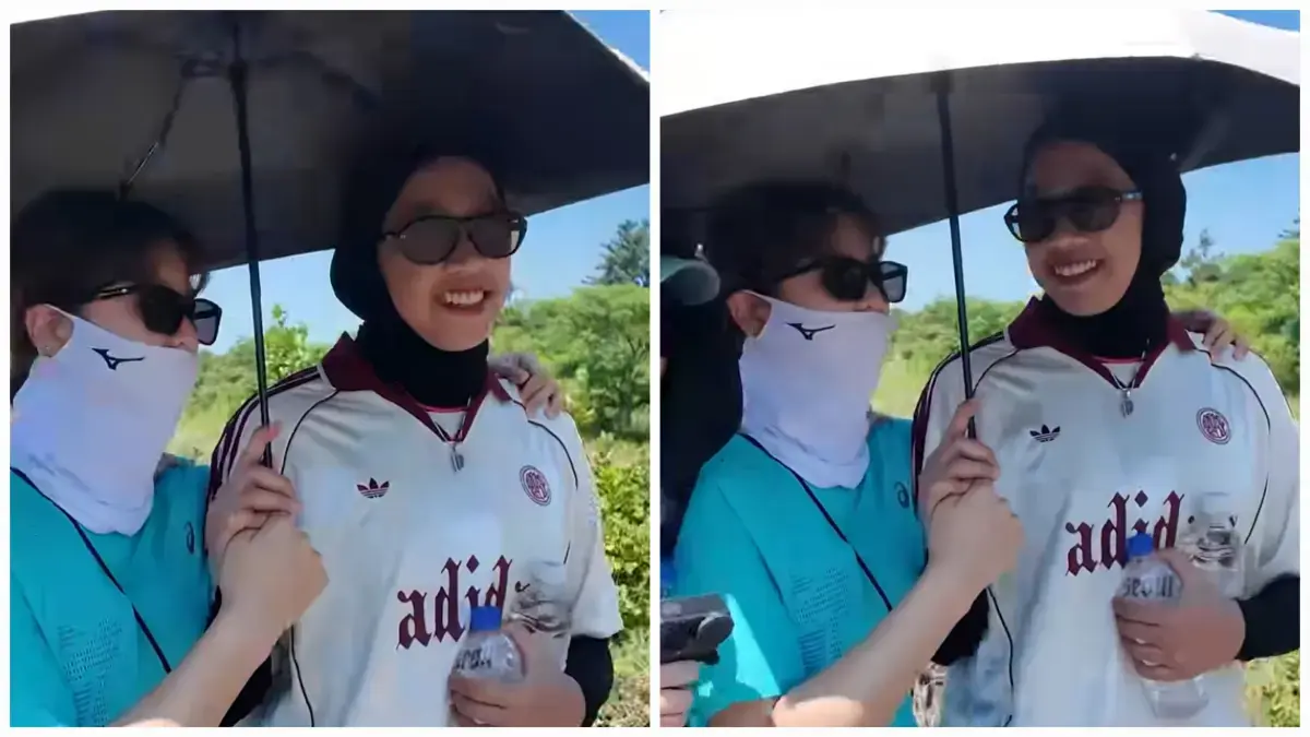Megawati Hangestri menjalani training camp Hyundai Hillstate di Jeju. Jersey yang ia kenakan mencuri perhatian fans. (IG @Hyundai Hillstate)