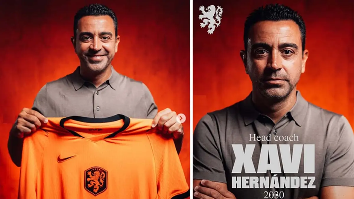 Pelatih baru timnas Belanda Xavi Hernandez. (X @OnsOranje)