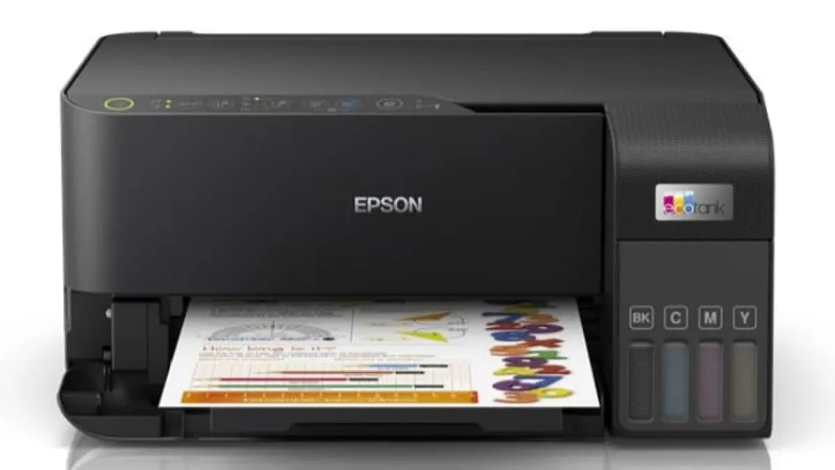 Printer Epson EcoTank dengan sistem tangki tinta dan botol tinta isi ulang. Teknologi yang pertama kali diperkenalkan Epson di Indonesia tersebut kini telah mencatat penjualan kumulatif lebih dari 100 juta unit secara global. (Epson)