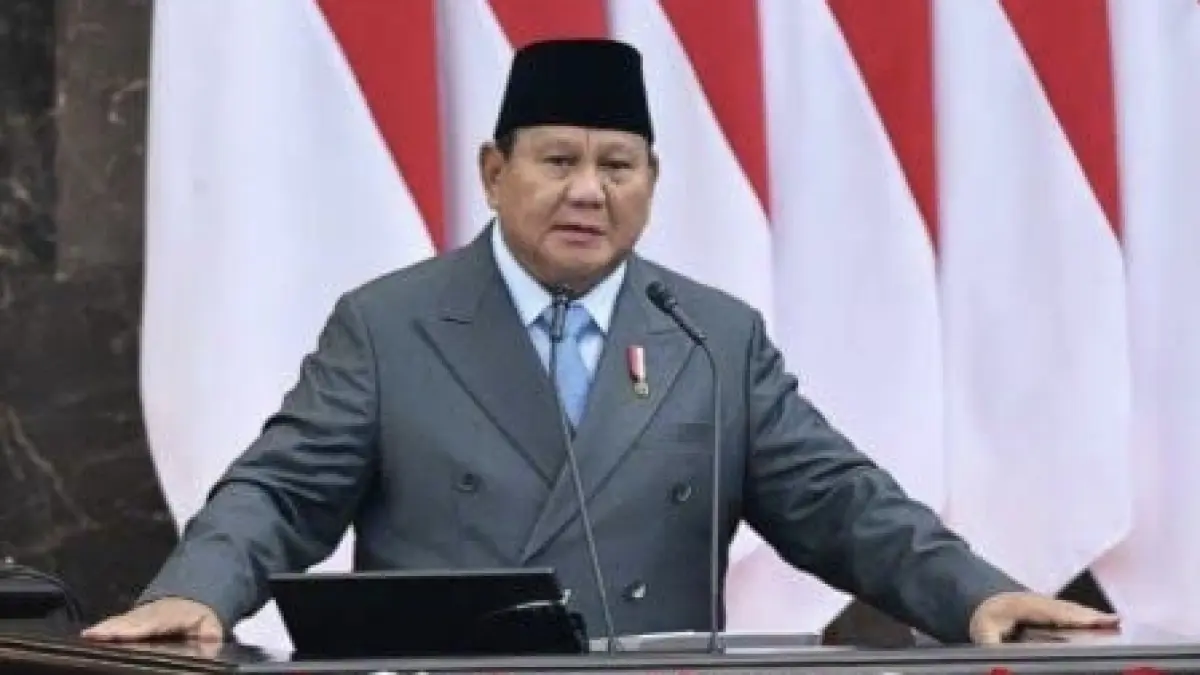 Presiden Prabowo Subianto menyampaikan pidato kenegaraan dalam Sidang Tahunan MPR RI dan Sidang Bersama DPR-DPD RI Tahun 2026. Pernyataan Presiden dinilai menjadi salah satu sentimen yang mendorong penguatan IHSG dan minat beli saham BUMN. (Presiden RI)