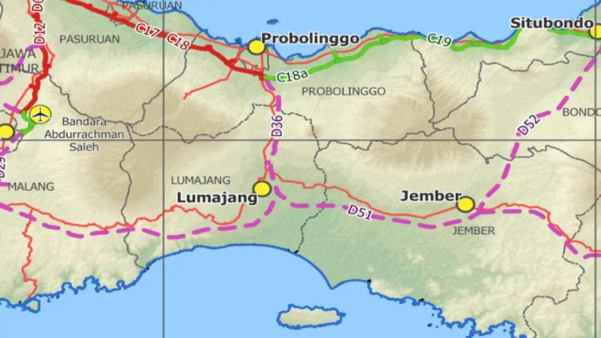 Tol Jember-Lumajang disiapkan lewat skema KPBU dengan investasi Rp13,6 triliun dan konsesi 50 tahun. Simak skema serta tahapan proyeknya. (simpulkpbu.pu.go.id)