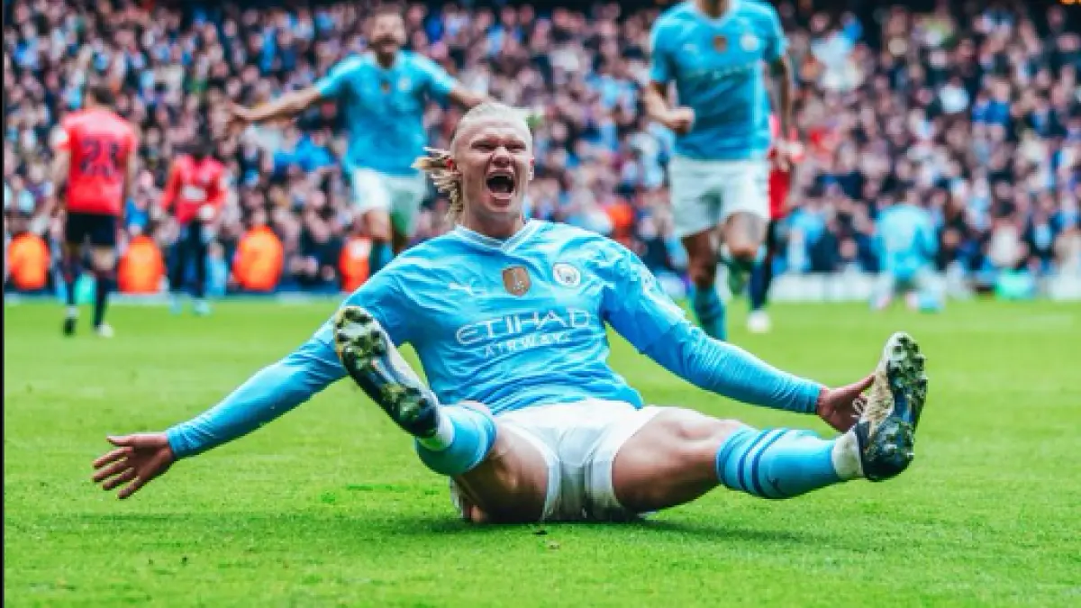 JADI MOMOK: Haaland diprediksi akan jalani laga dari bangku cadangan (Manchester City)