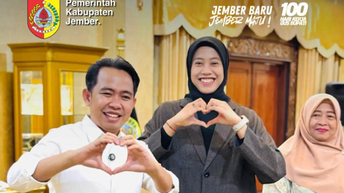 Bupati Jember Muhammad Fawait (Gus Fawait) dan Megawati Hangestri Pertiwi. (jemberkab.go.id)