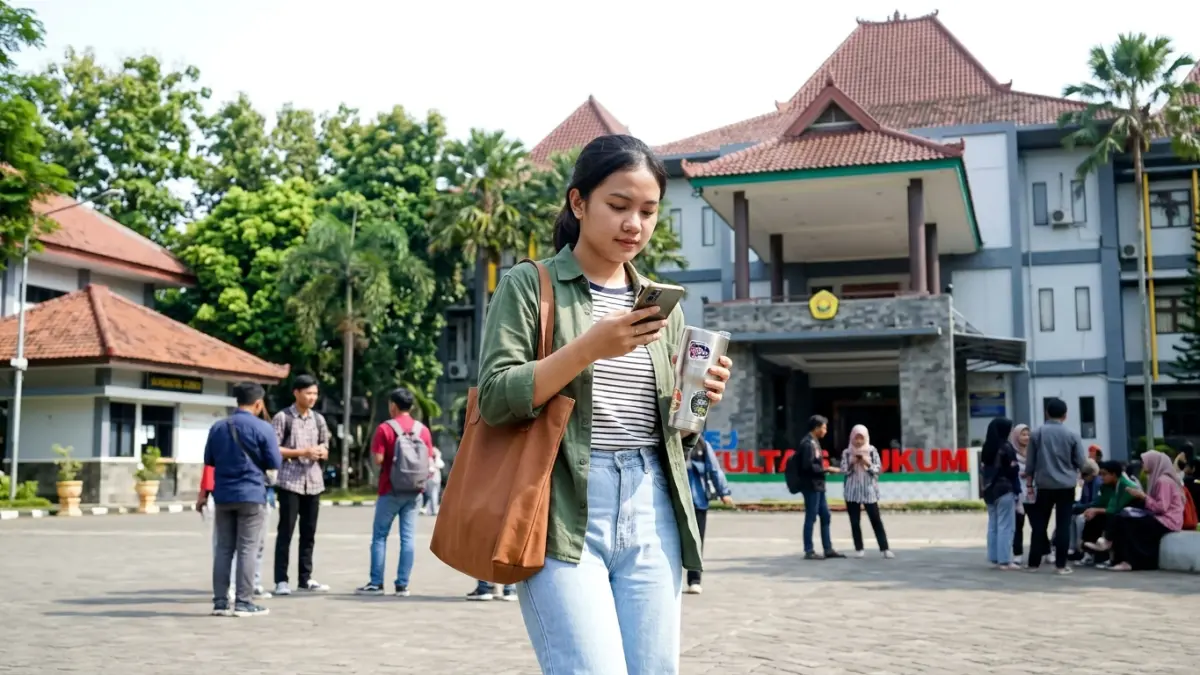 Membawa tumbler menjadi kebiasaan praktis dalam aktivitas sehari-hari. Selain memudahkan isi ulang minuman, penggunaan botol secara berulang dapat membantu mengurangi kemasan plastik sekali pakai. (Gemini AI)