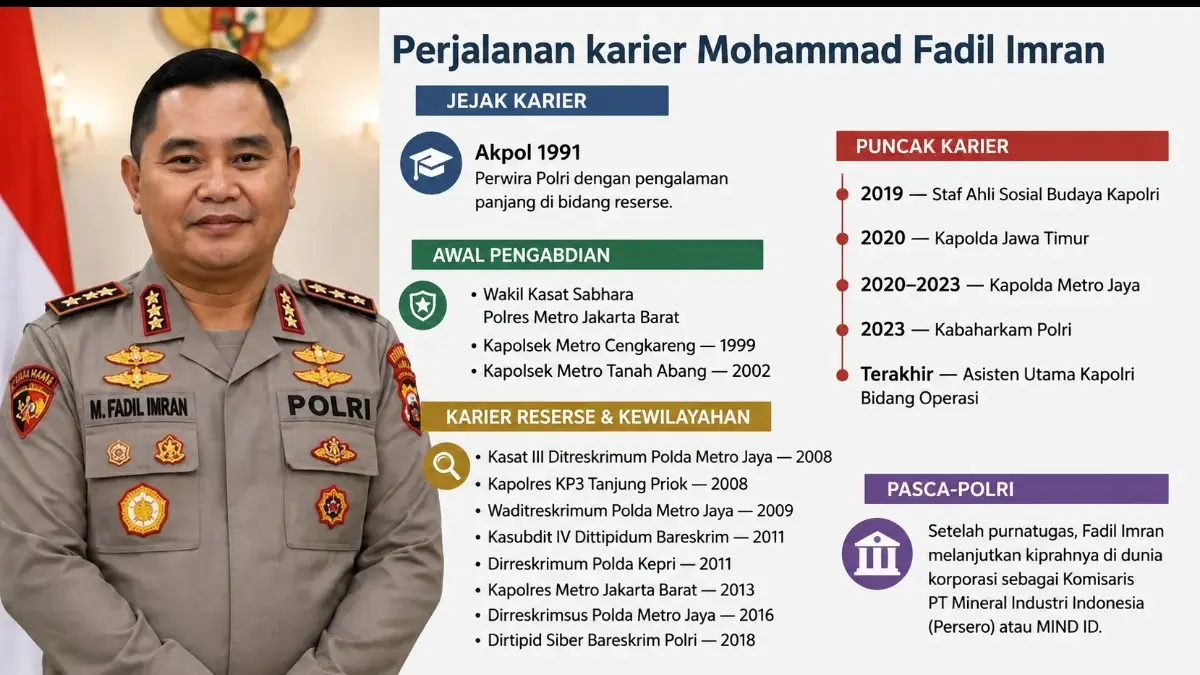 Fadil Imran resmi purnatugas dari Polri di usia 58 tahun. Jenderal asal Gowa itu kini berkiprah di MIND ID di tengah dinamika Gowa. (Kaltim Post)