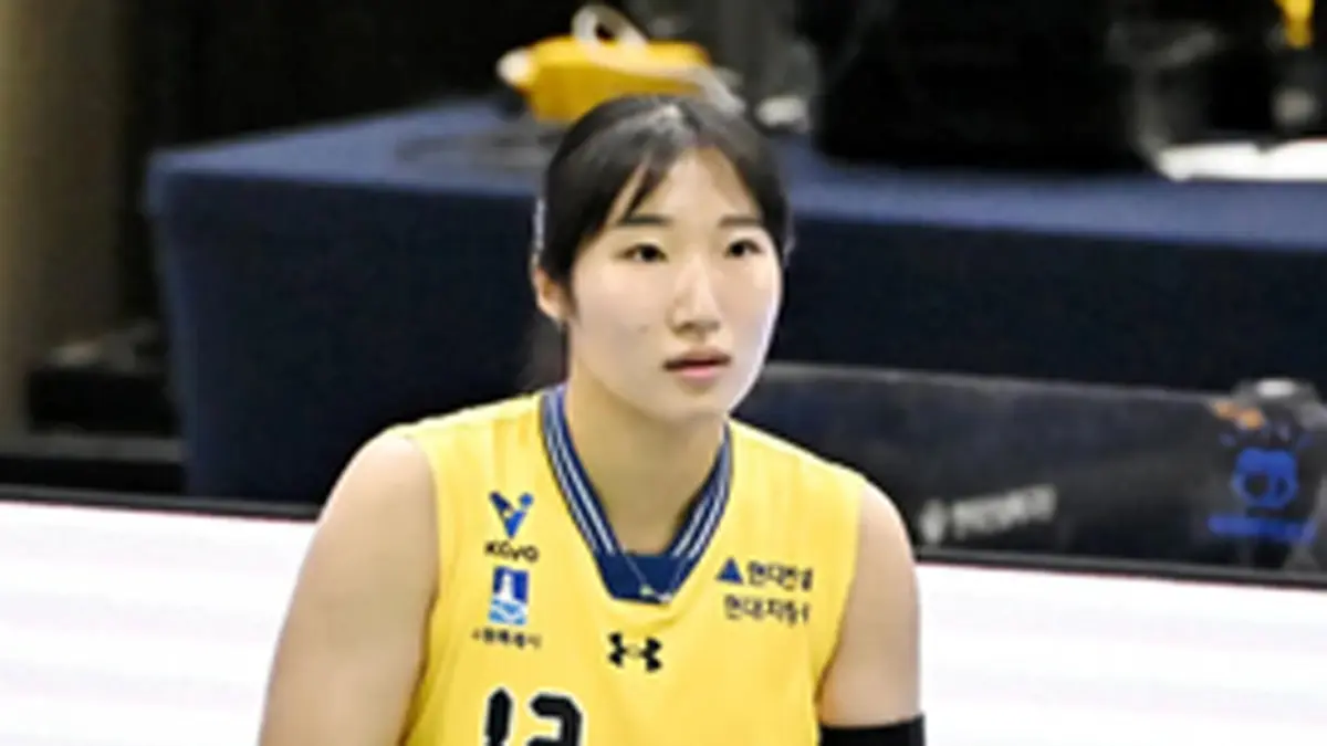 Jung Ji-yoon jadi senjata ketiga Hyundai Hillstate setelah pulih dari cedera musim lalu. (TikTok @ volleyball/megawati_fans8)