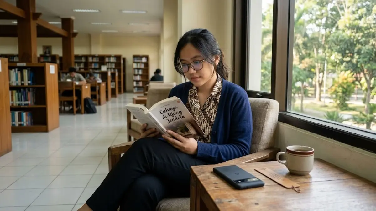 Membaca buku masih menjadi pilihan untuk mengisi waktu luang di tengah maraknya hiburan digital. Ragam bacaan membuat masyarakat dapat menyesuaikan pilihan dengan minat masing-masing. (Gemini AI)