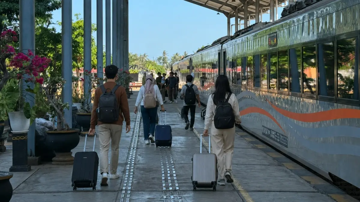 Mobilitas penumpang di wilayah Banyuwangi meningkat selama libur Kemerdekaan, dengan total pelayanan mencapai 44.855 penumpang pada 14–17 Agustus 2026. (KAI)