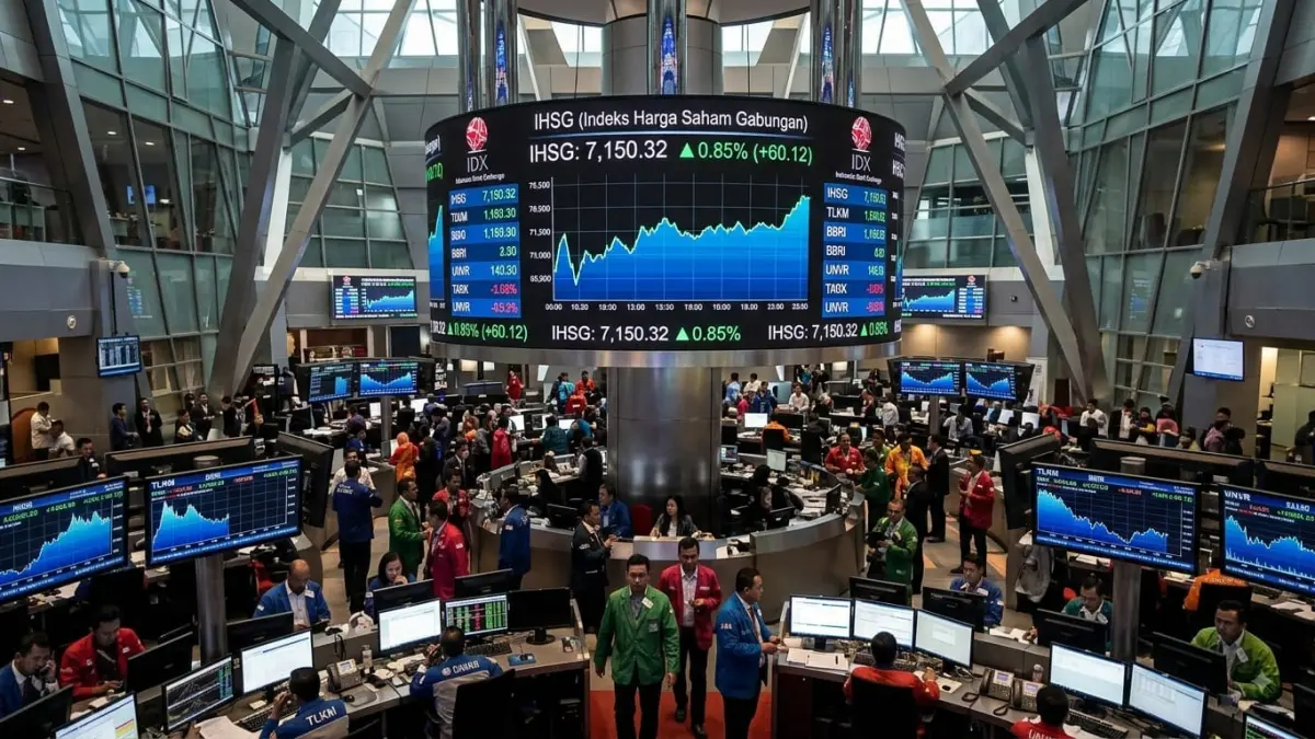 Pergerakan IHSG menjadi perhatian investor di tengah peluang penguatan pada kuartal III 2026. (Gemini AI)