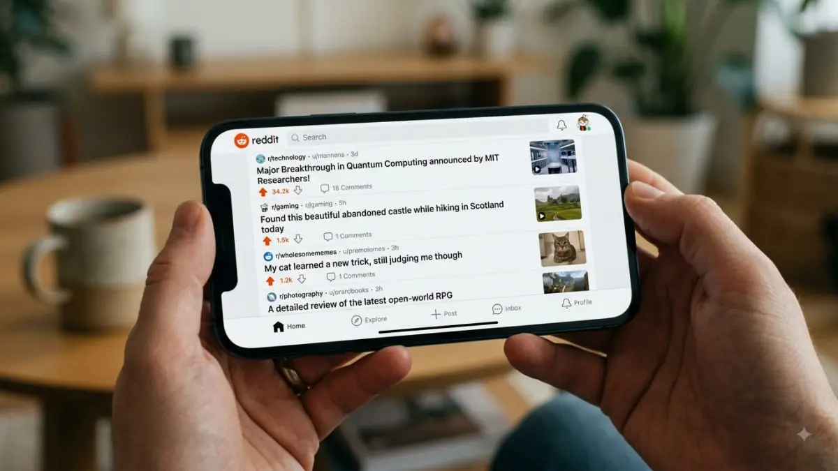 Reddit menguji format audio dan video sebagai alternatif baru untuk menikmati unggahan di aplikasinya. (Gemini AI)