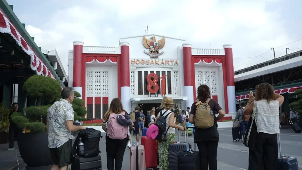 Stasiun Yogyakarta mencatat volume keberangkatan tertinggi selama periode 14-17 Agustus 2026 dengan 52.108 pelanggan. (Antara)