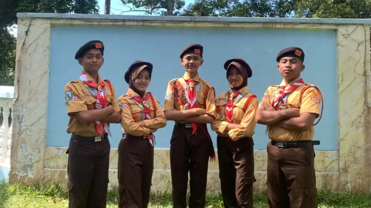 Regu SMPN 1 Licin siap berkompetisi pada event Digi MR 2026. (ISTIMEWA)