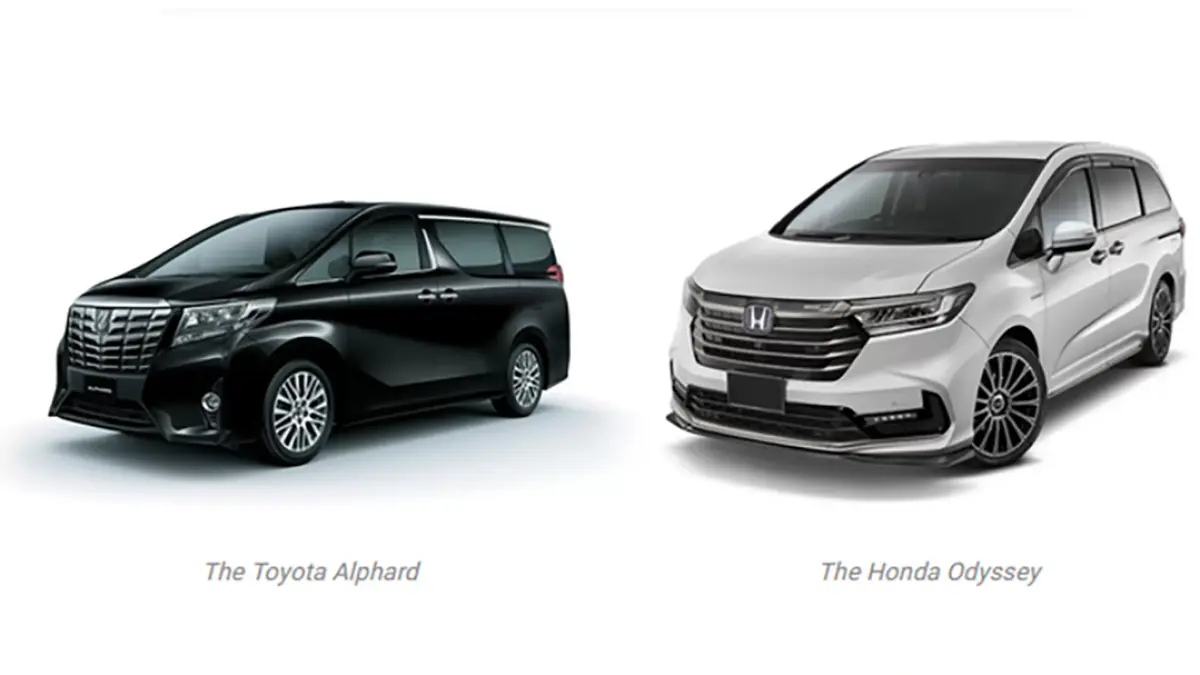 Honda Odyssey menawarkan harga lebih murah dan fitur lengkap, tetapi Toyota Alphard bekas tetap diburu. Apa rahasia dominasi MPV premium ini? (blog.japanesecartrade.com)