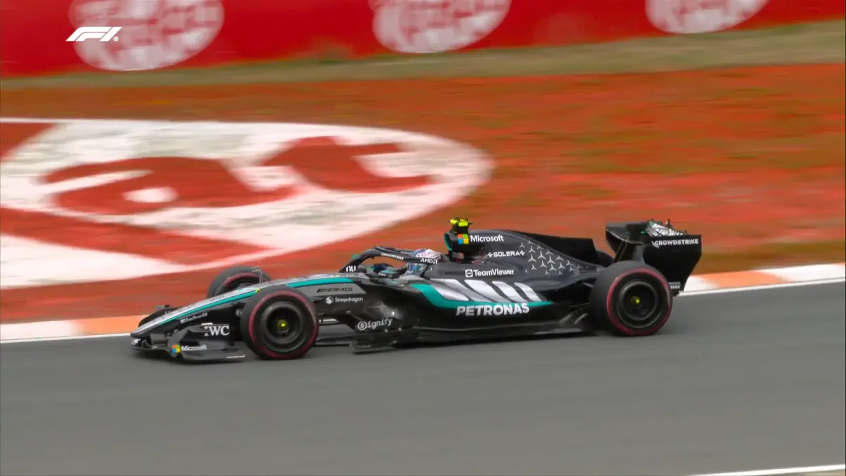 Kimi Antonelli mencatat waktu tercepat pada Free Practice 1 Grand Prix Belanda di Sirkuit Zandvoort. (F1)
