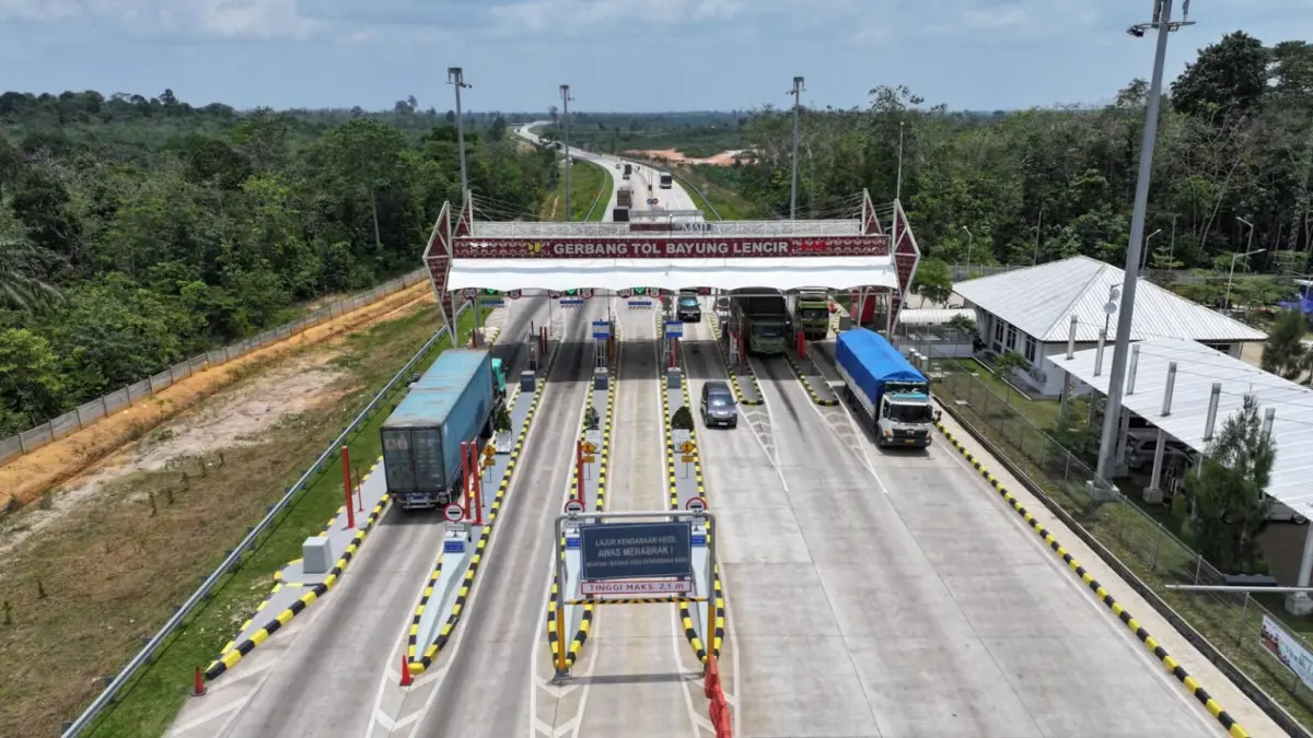 Tarif Tol Betung-Tempino-Pijoan mulai diberlakukan Jumat 21 Agustus 2026. (Foto: Hutama Karya)