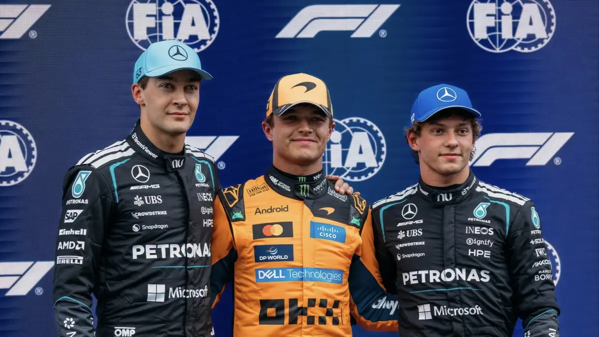 Lando Norris mengamankan pole position GP Belanda 2026 dan menjadi favorit utama dalam prediksi balapan di Zandvoort. (F1)