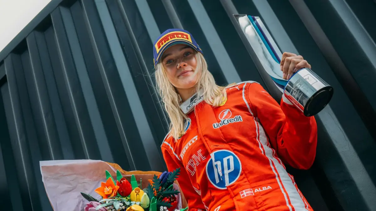 Posisi kedua di Zandvoort menjadi podium kedua Alba Larsen dalam satu akhir pekan. (F1 Academy)