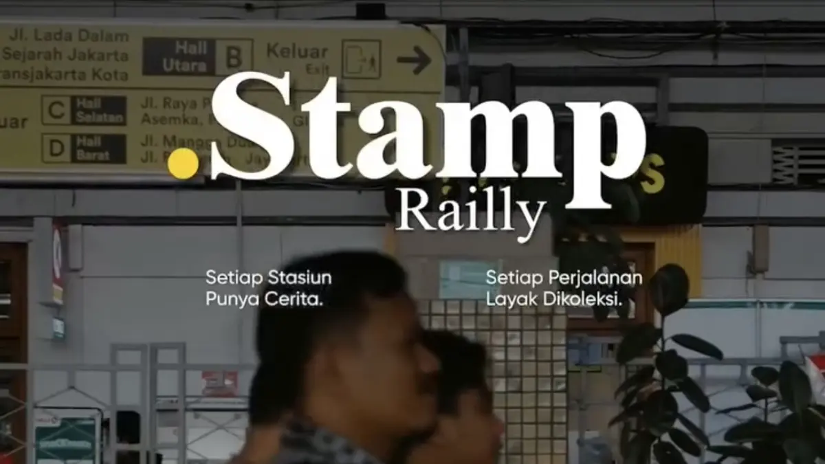 Stamp Railly menghadirkan koleksi stempel bertema sejarah sejumlah stasiun di wilayah Jabodetabek. (Instagram/kai121_)