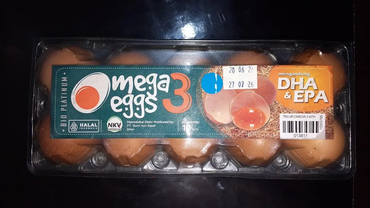 Telur Omega-3 tetap mengandung kolesterol pada bagian kuning telur, tetapi memiliki kandungan omega-3 yang lebih tinggi dibandingkan telur biasa. (Meivira untuk Radar Banyuwangi)