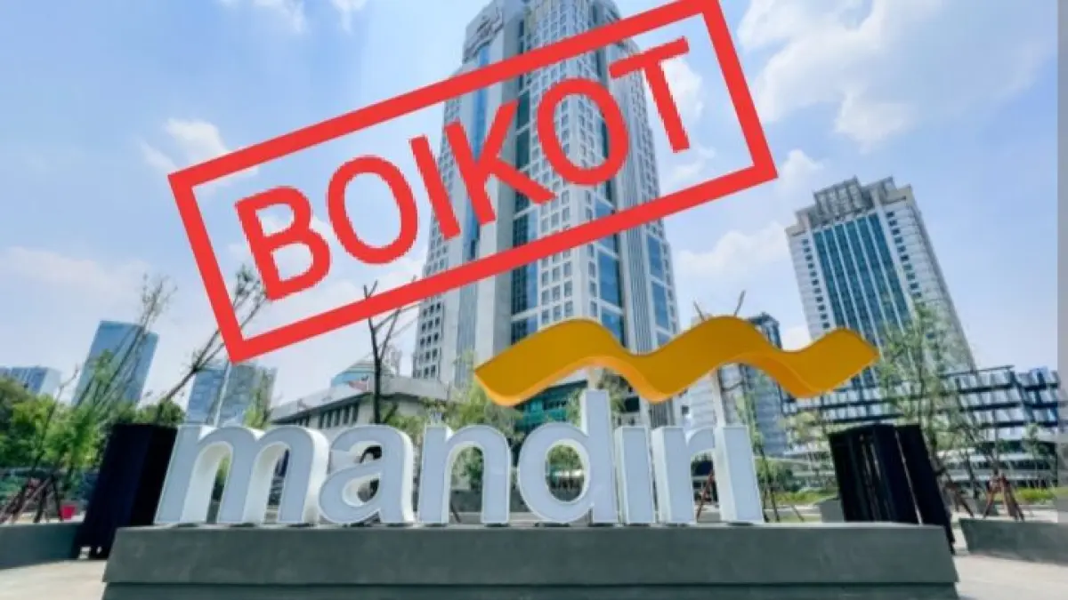 Seruan boikot Bank Mandiri menggema di berbagai media sosial. (foto: arasynews.com)