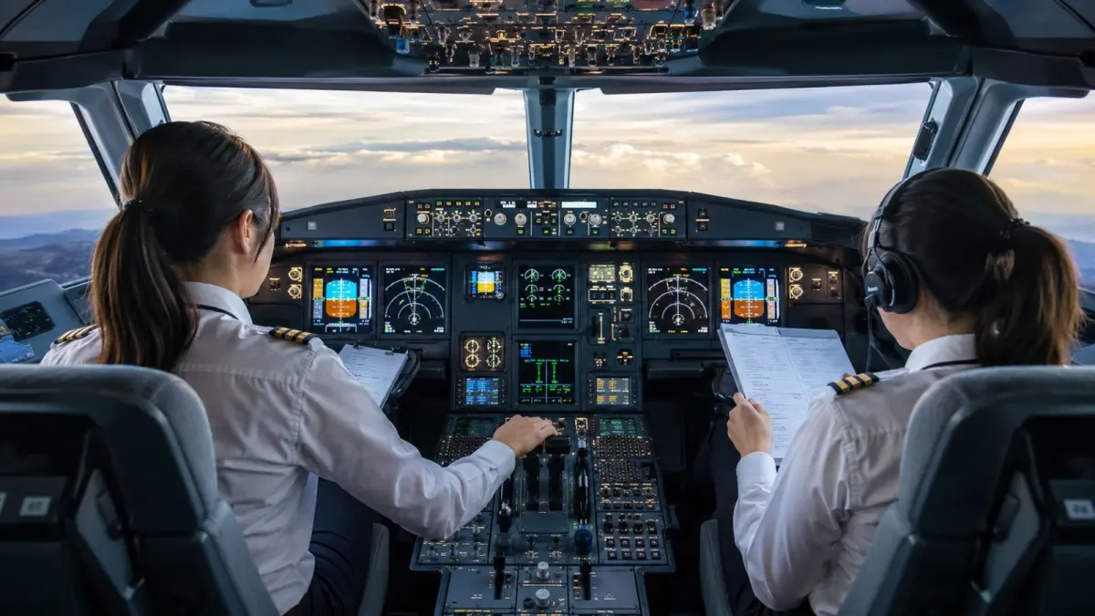 Sistem fly-by-wire mengandalkan sensor, komputer penerbangan, dan aktuator untuk menerjemahkan perintah pilot menjadi gerakan kendali pesawat. (ChatGPT)