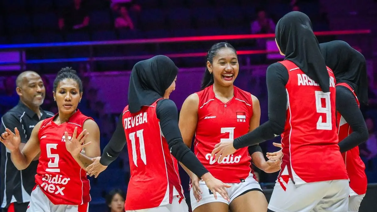 Timnas Voli Putri Indonesia Lolos Perempat Final AVC Women’s Continental 2026, Australia Dilibas 3-0. (Foto: AVC Continental)