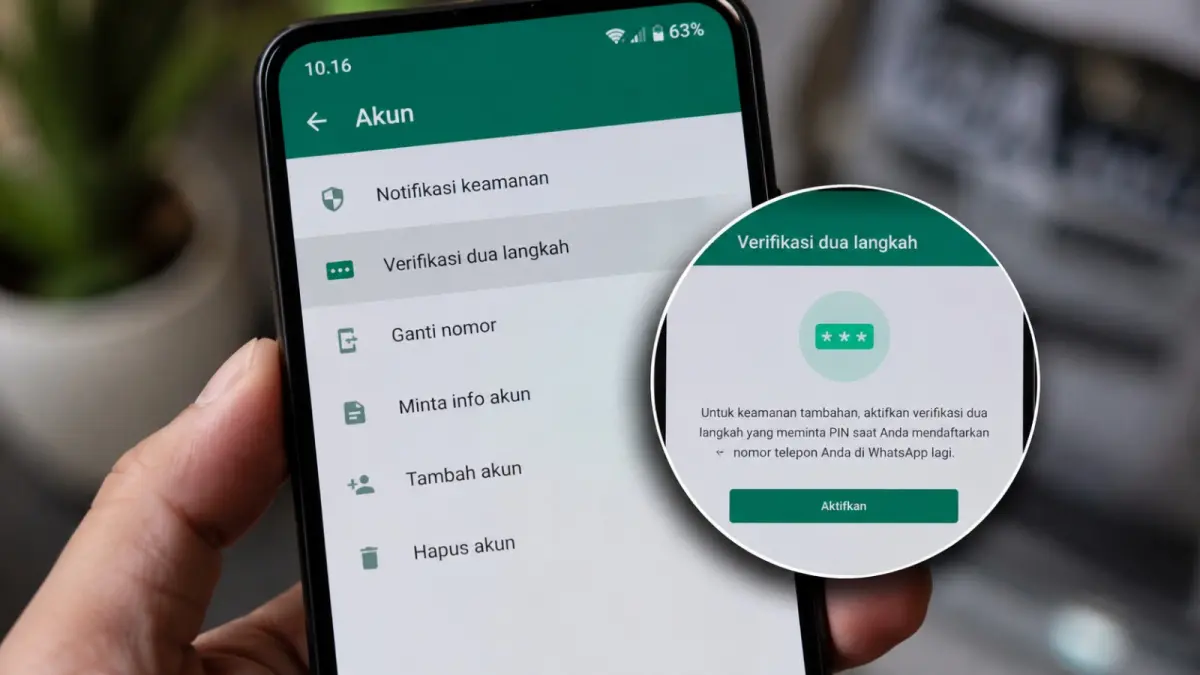 WhatsApp memperkuat keamanan akun dengan opsi kata sandi 2FA minimal delapan karakter serta menambah informasi kontekstual untuk panggilan dari nomor tidak dikenal di Android. (ChatGPT)